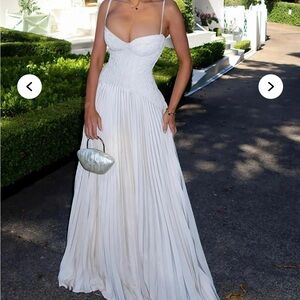 Fashion Nova Daniella Dress in white